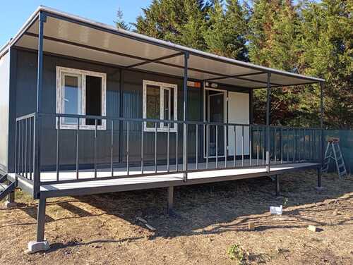21 m2 platformlu verandali konteyner